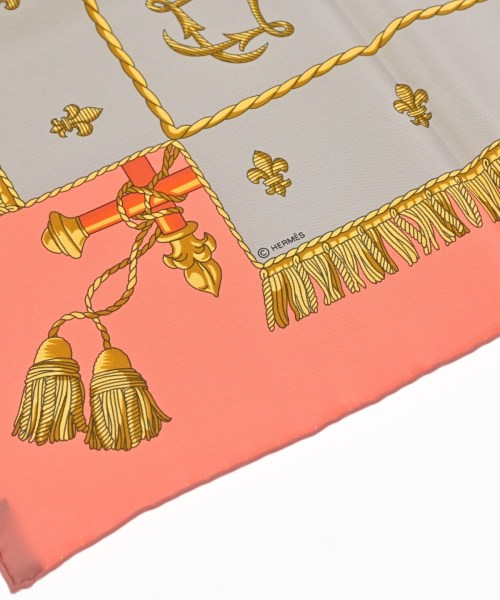 HERMES（エルメス）バンダナ・スカーフ ピンク サイズ:90 レディース/2200647425039