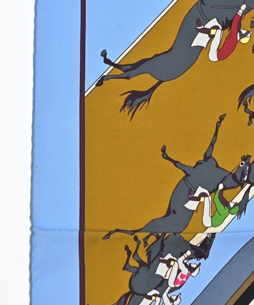 HERMES（エルメス）バンダナ・スカーフ 青 サイズ:90 レディース/2200647941010