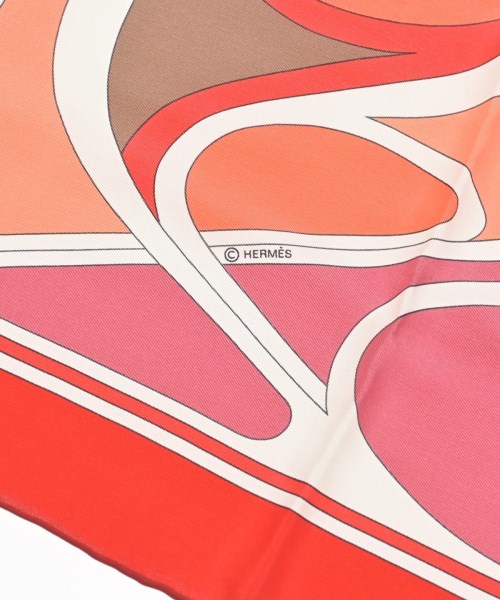 HERMES（エルメス）バンダナ・スカーフ 赤 サイズ:70 レディース/2200638724943