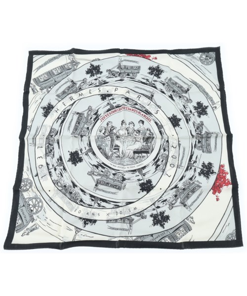 HERMES(エルメス)バンダナ・スカーフ 黒 サイズ:70/2200649226023