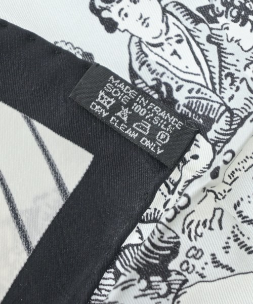 HERMES（エルメス）バンダナ・スカーフ 黒 サイズ:70 レディース/2200649226023