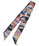 HERMES（エルメス）バンダナ・スカーフ 黒 サイズ:- レディース/2200649433520