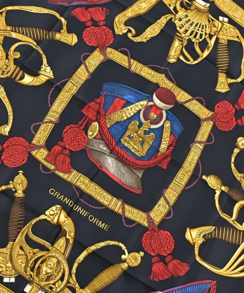 HERMES（エルメス）バンダナ・スカーフ 紺 サイズ:- レディース/2200649434541