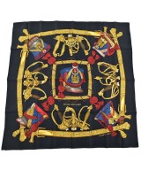 HERMES（エルメス）バンダナ・スカーフ 紺 サイズ:- レディース/2200649434541