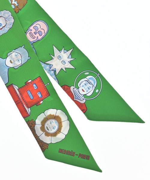 HERMES（エルメス）バンダナ・スカーフ 緑 サイズ:- レディース/2200649434688