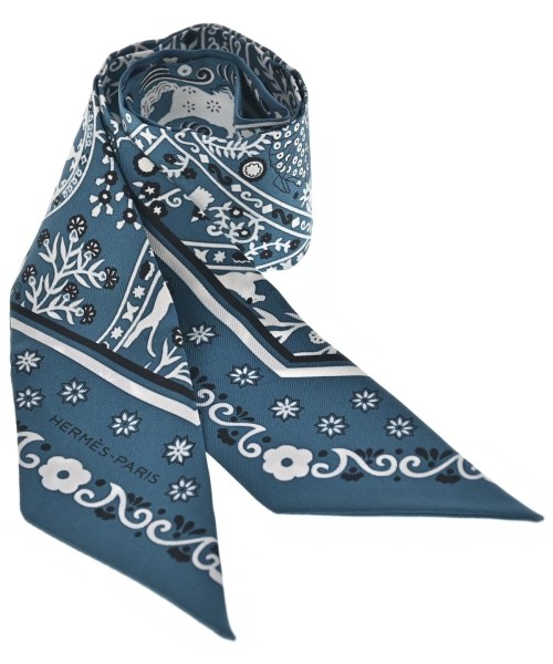 HERMES（エルメス）バンダナ・スカーフ 青 サイズ:- レディース/2200649434695