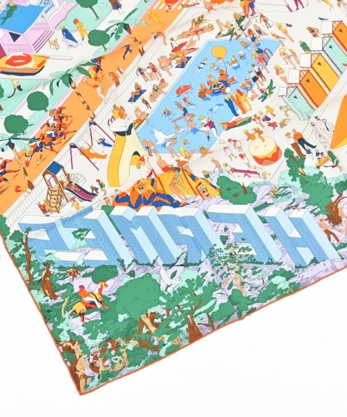 HERMES（エルメス）バンダナ・スカーフ オレンジ サイズ:90 レディース/2200649815111