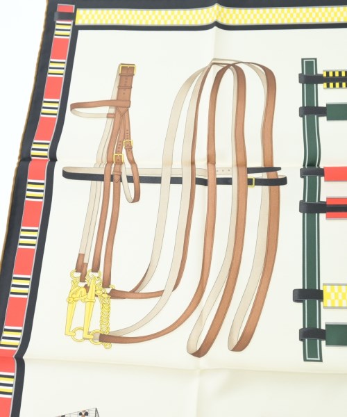 HERMES（エルメス）バンダナ・スカーフ 白 サイズ:90 レディース/2200651292054