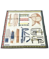 HERMES（エルメス）バンダナ・スカーフ 白 サイズ:90 レディース/2200651292054
