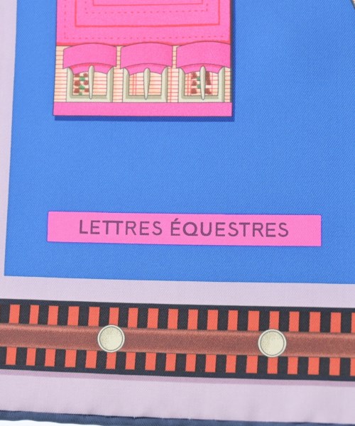 HERMES（エルメス）バンダナ・スカーフ 青 サイズ:90 レディース/2200651292061