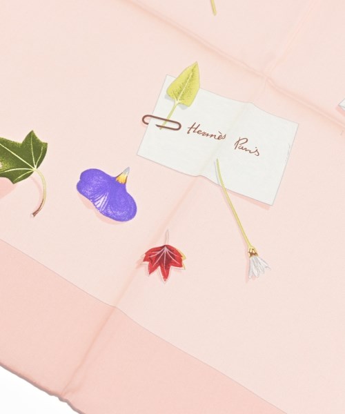 HERMES（エルメス）バンダナ・スカーフ ピンク サイズ:90 レディース/2200652144963