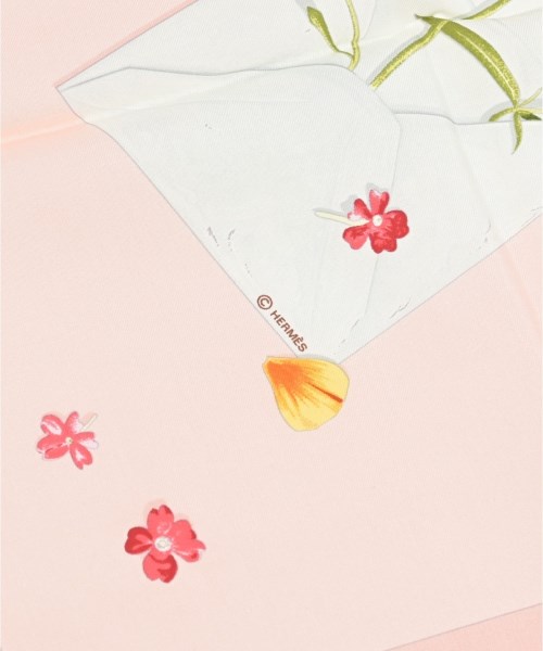HERMES（エルメス）バンダナ・スカーフ ピンク サイズ:90 レディース/2200652144963