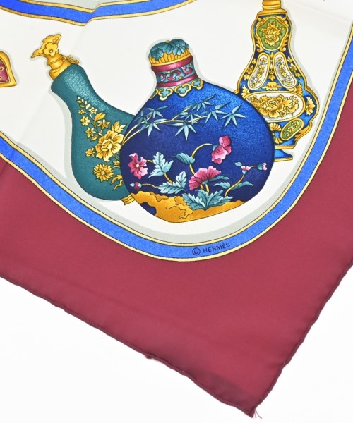 HERMES（エルメス）バンダナ・スカーフ 赤 サイズ:90 レディース/2200652144970