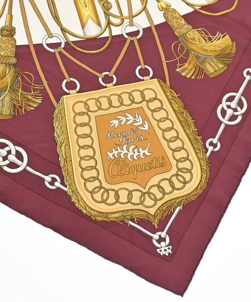 HERMES（エルメス）バンダナ・スカーフ 赤 サイズ:90 レディース/2200652144987