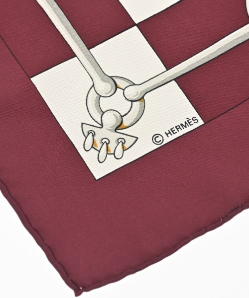 HERMES（エルメス）バンダナ・スカーフ 赤 サイズ:90 レディース/2200652144987