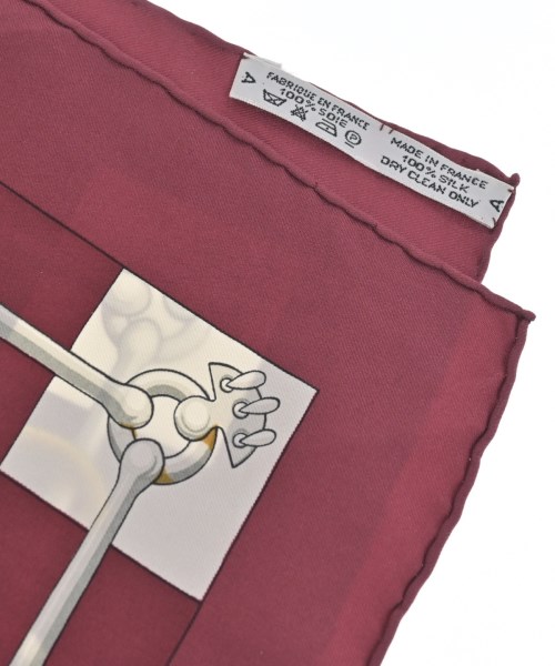 HERMES（エルメス）バンダナ・スカーフ 赤 サイズ:90 レディース/2200652144987