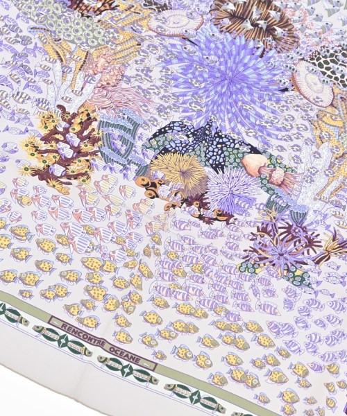 HERMES（エルメス）バンダナ・スカーフ 白 サイズ:90 レディース/2200652144994