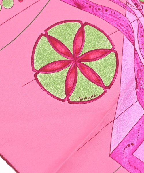HERMES（エルメス）バンダナ・スカーフ ピンク サイズ:90 レディース/2200652145021