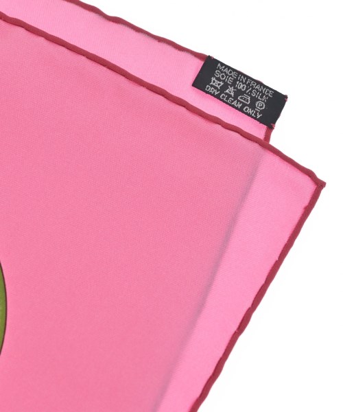 HERMES（エルメス）バンダナ・スカーフ ピンク サイズ:90 レディース/2200652145021