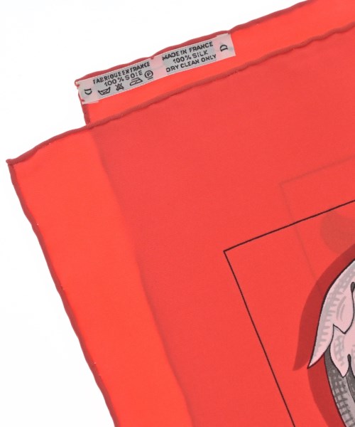 HERMES（エルメス）バンダナ・スカーフ 赤 サイズ:90 レディース/2200652145052