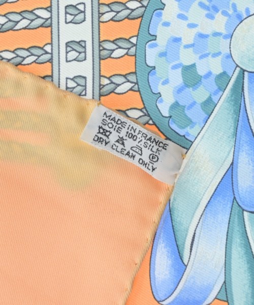 HERMES（エルメス）バンダナ・スカーフ 黄 サイズ:90 レディース/2200652145069