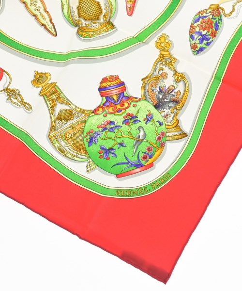 HERMES（エルメス）バンダナ・スカーフ 赤 サイズ:90 レディース/2200652145106