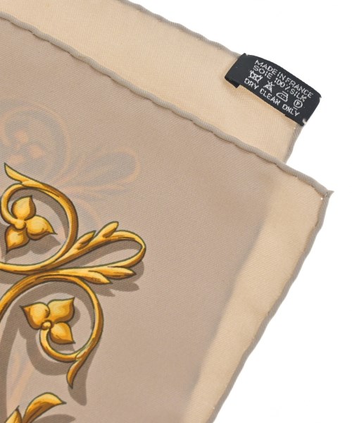 HERMES（エルメス）バンダナ・スカーフ ベージュ サイズ:90 レディース/2200652145120
