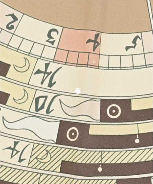 HERMES（エルメス）バンダナ・スカーフ ベージュ サイズ:90 レディース/2200652145120