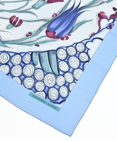HERMES（エルメス）バンダナ・スカーフ 青 サイズ:90 レディース/2200652145137
