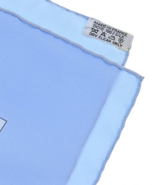 HERMES（エルメス）バンダナ・スカーフ 青 サイズ:90 レディース/2200652145137