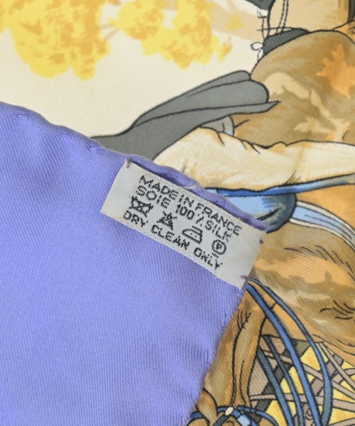 HERMES（エルメス）バンダナ・スカーフ 紫 サイズ:90 レディース/2200652145144
