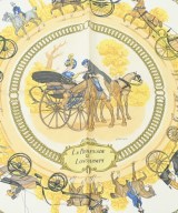 HERMES（エルメス）バンダナ・スカーフ 紫 サイズ:90 レディース/2200652145144