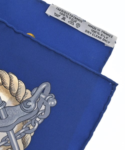 HERMES（エルメス）バンダナ・スカーフ 紺 サイズ:90 レディース/2200652145151