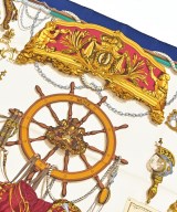 HERMES（エルメス）バンダナ・スカーフ 紺 サイズ:90 レディース/2200652145151