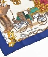 HERMES（エルメス）バンダナ・スカーフ 紺 サイズ:90 レディース/2200652145151
