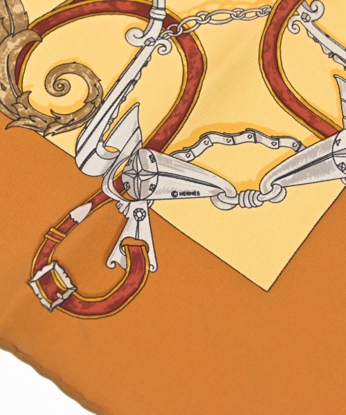 HERMES（エルメス）バンダナ・スカーフ ベージュ サイズ:45 レディース/2200652145175