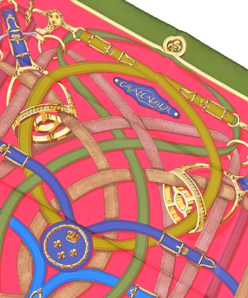 HERMES（エルメス）バンダナ・スカーフ ピンク サイズ:90 レディース/2200652145182