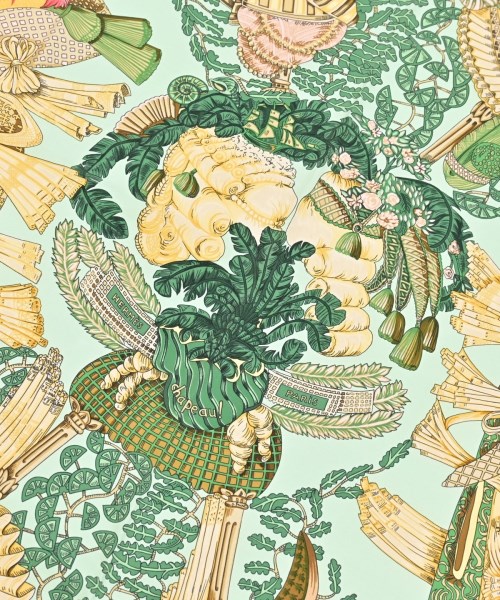 HERMES（エルメス）バンダナ・スカーフ 緑 サイズ:90 レディース/2200652145199