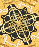 HERMES（エルメス）バンダナ・スカーフ 黒 サイズ:90 レディース/2200652145205