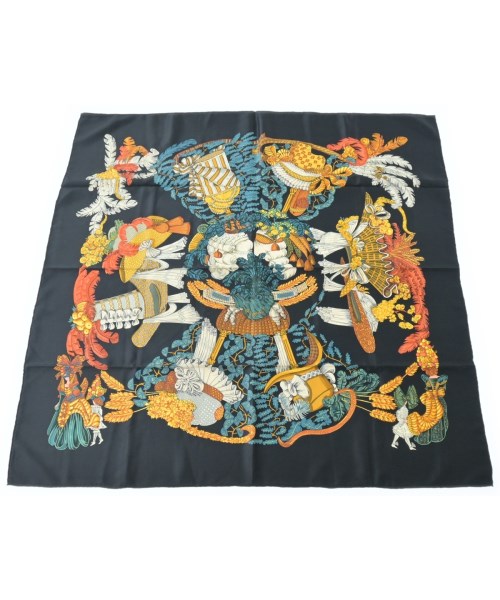 HERMES(エルメス)バンダナ・スカーフ 紺 サイズ:90/2200652145229