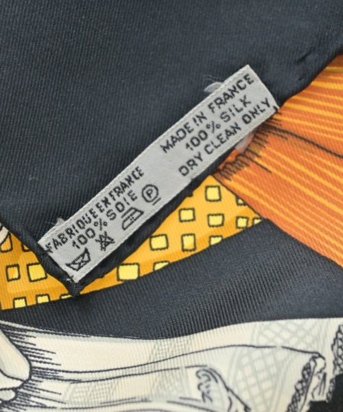 HERMES（エルメス）バンダナ・スカーフ 紺 サイズ:90 レディース/2200652145229