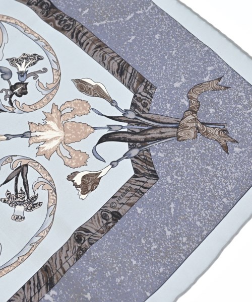 HERMES（エルメス）バンダナ・スカーフ 青 サイズ:90 レディース/2200652145250