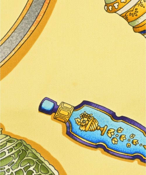 HERMES（エルメス）バンダナ・スカーフ 黄 サイズ:90 レディース/2200652300376