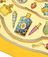 HERMES（エルメス）バンダナ・スカーフ 黄 サイズ:90 レディース/2200652300376