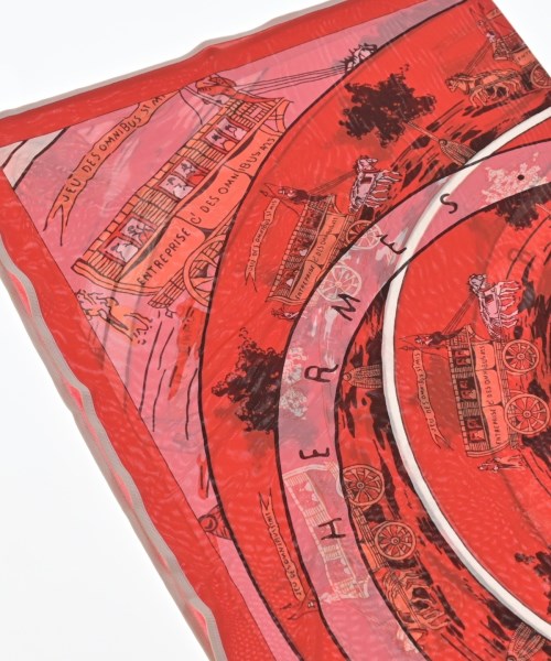 HERMES（エルメス）バンダナ・スカーフ 赤 サイズ:90 レディース/2200652300383