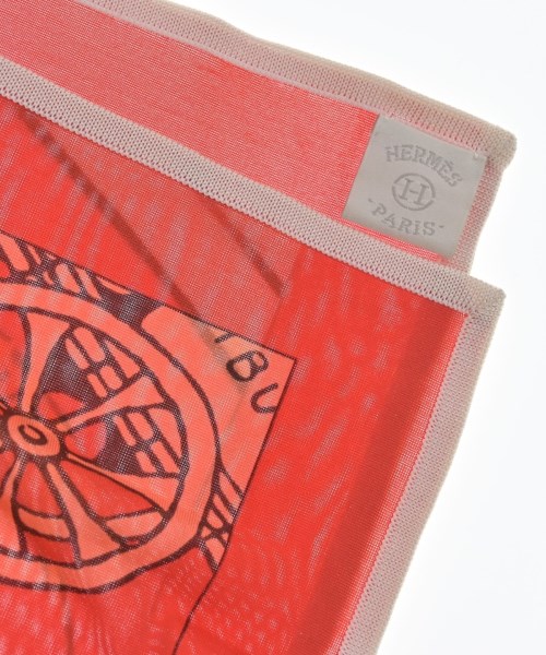 HERMES（エルメス）バンダナ・スカーフ 赤 サイズ:90 レディース/2200652300383