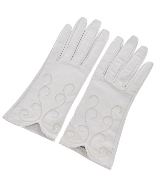HERMES(エルメス)手袋 白 サイズ:7/2200652477085