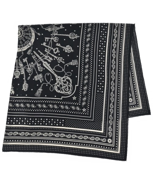 HERMES(エルメス)バンダナ・スカーフ 黒 サイズ:140/2200652848106