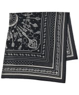 HERMES（エルメス）バンダナ・スカーフ 黒 サイズ:140 レディース/2200652848106