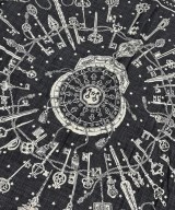 HERMES（エルメス）バンダナ・スカーフ 黒 サイズ:140 レディース/2200652848106